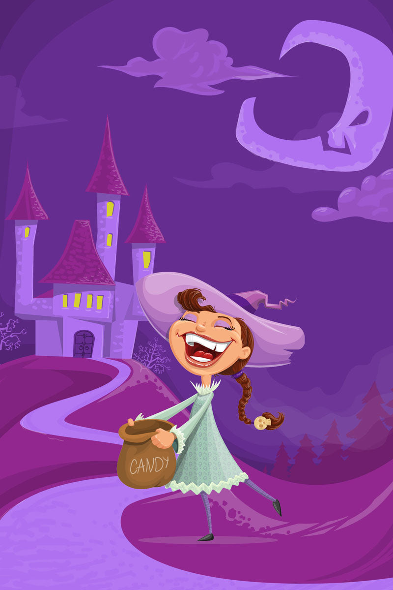 Witch with candy