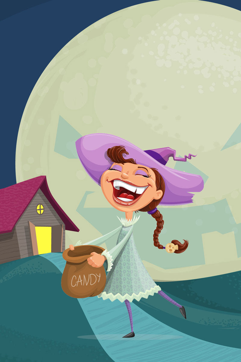 Witch with candy